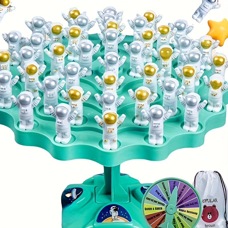 Kids Balance Spaceman Board Game Puzzle Stacking Balance Tree Green Plastic