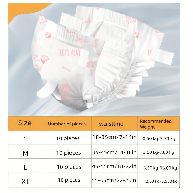 Pañales para perros para mascotas pequeñas, secado instantáneo, a prueba de fugas, suaves, multidireccionales