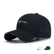 Unisex Cotton Embroidered Baseball Cap Adjustable Sun Protection Lightweight Hip-Hop Style