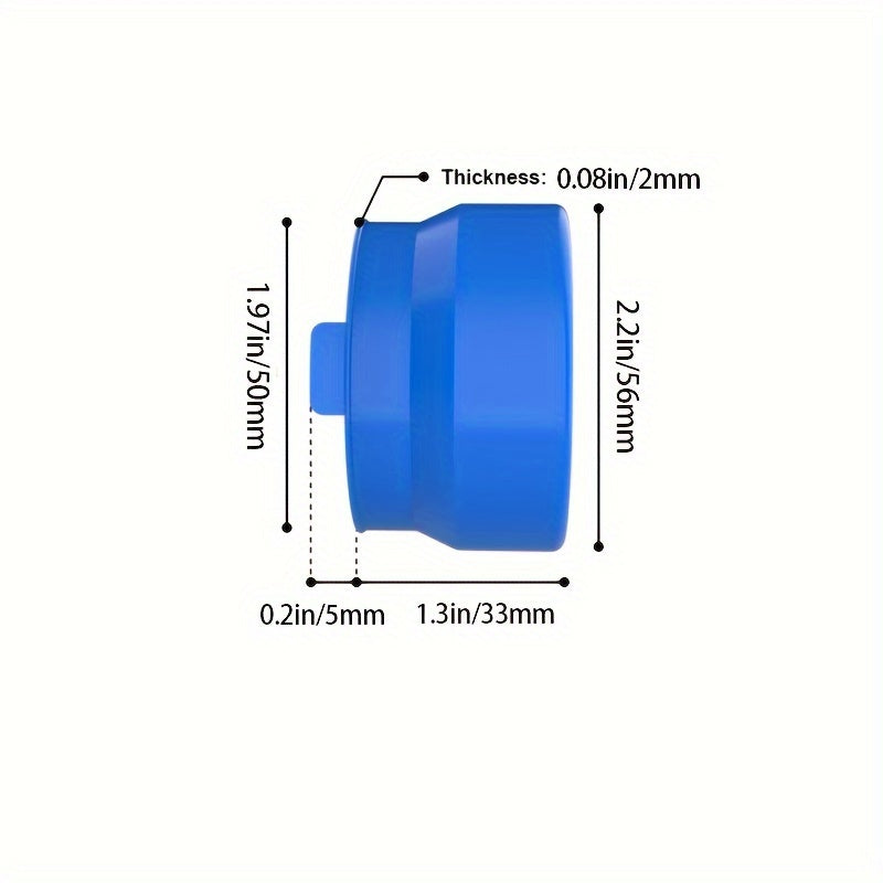 Silicone Water Jug Caps for Wide Mouth Water Bottles Thick Plugs Anti-Slip Slots