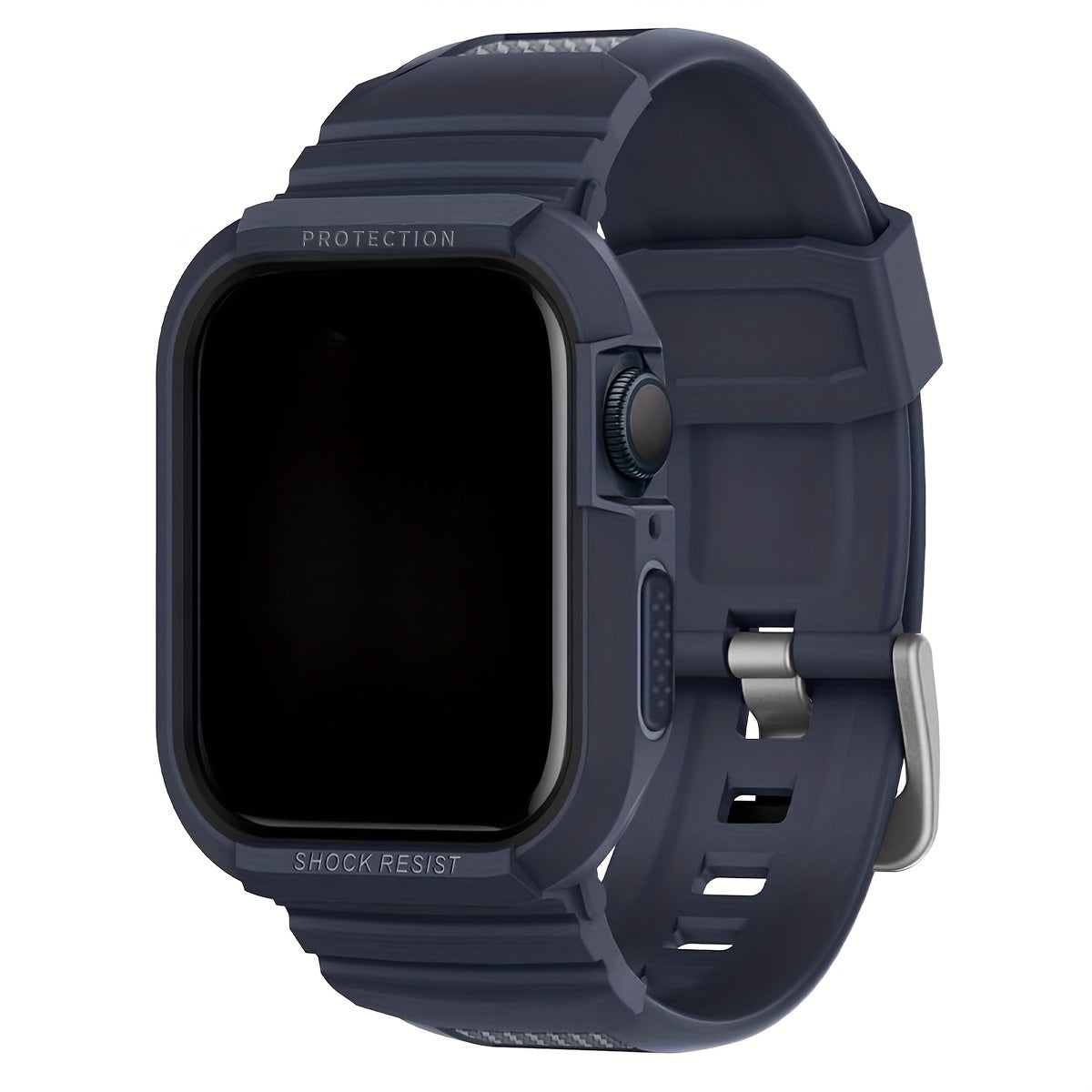 Apple Watch Band with TPU Bumper Case for Series 9-1 SE Shockproof Impact-Resistant