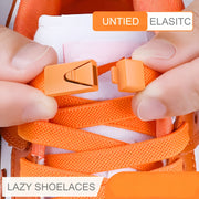 2-Pack Elastic No-Tie Shoe Laces for Sports and Casual Shoes