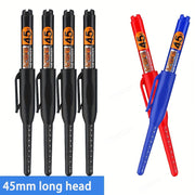 3PCS Multi-Color Marker Pen Set 45mm Deep Hole Long Nib Carpentry