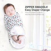 Baby Sleep Sack for Newborns 0-3 Months Adjustable Swaddle with Zipper and Cozy Design