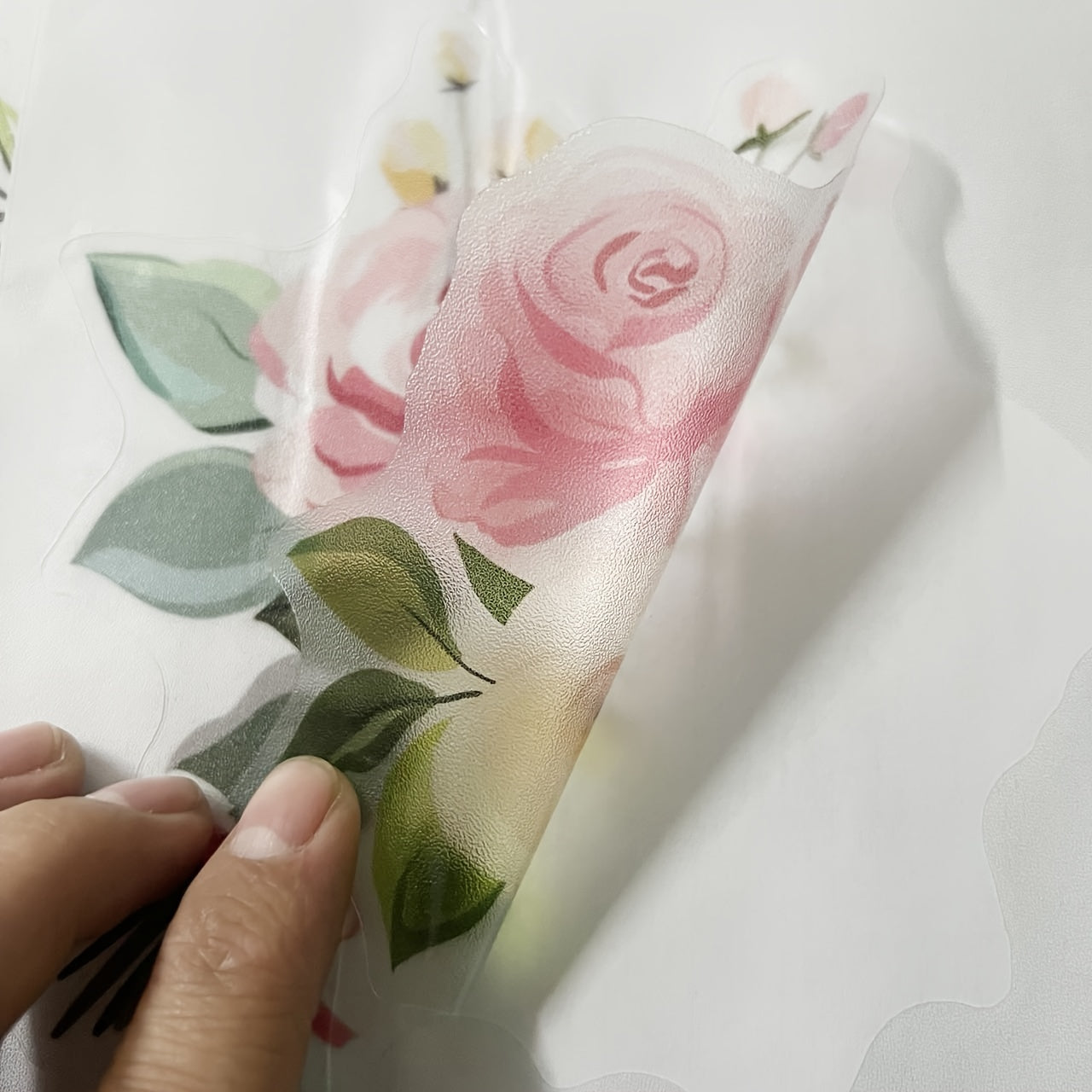 Pegatinas antideslizantes de flores para bañera, decoración de baño segura y elegante