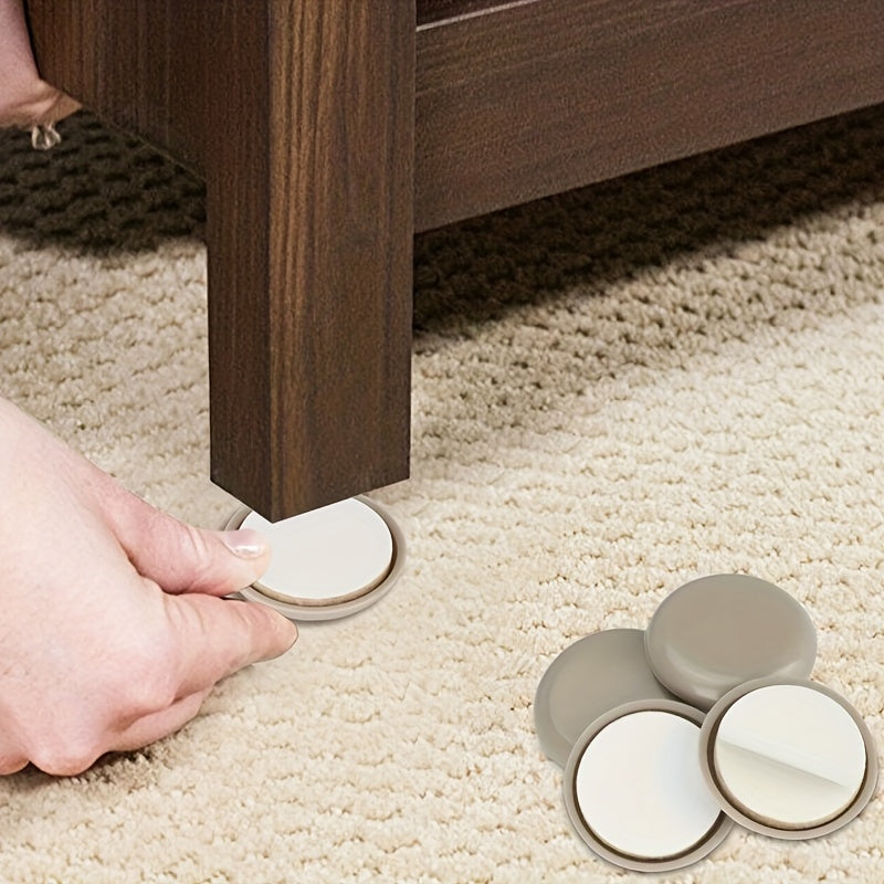 4/8 ta Mebel O'rindiq Stol Slayd Matlari to'plami, Uy shok-absorbent oyoq padlari, Pol uchun slider, chizishga qarshi himoya, Jim qorovul qoplami, Qalinlashtirilgan mebel slayd mat, Pol va stol uchun mobil oyoq pad, Plastik va fil'dan tayyorlangan