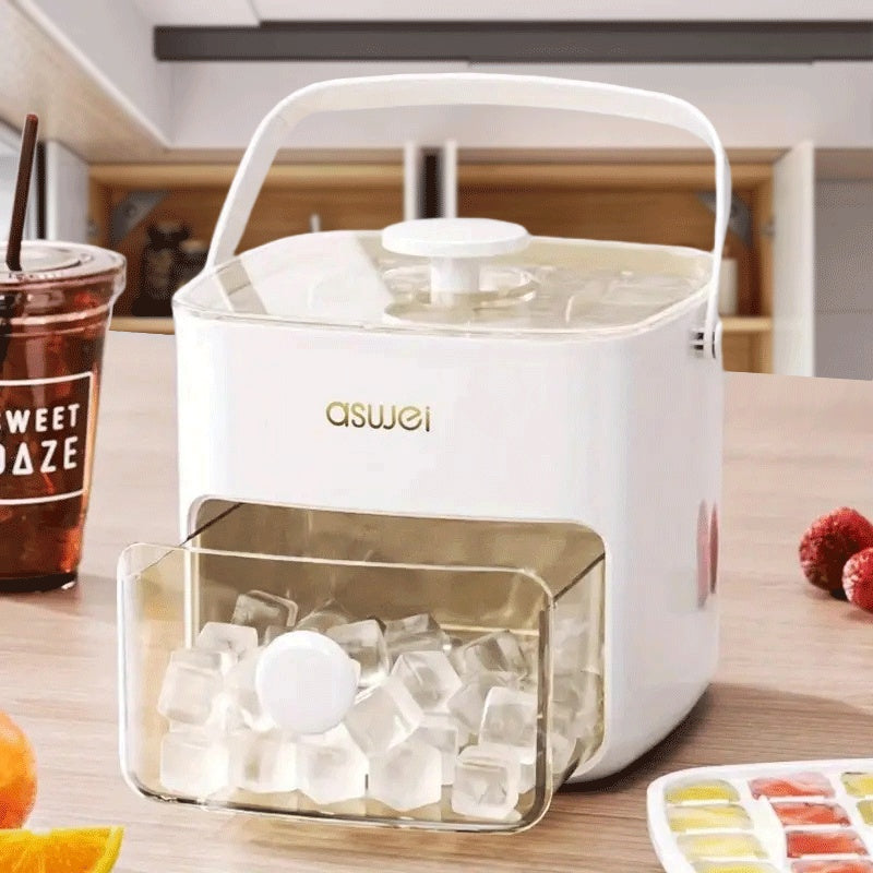 Large Capacity 48-Compartment Ice Cube Maker Double-Layer Food-Grade Storage