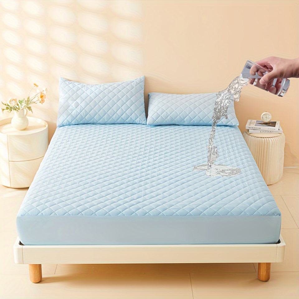 Waterproof Mattress Protector Fitted Sheet Stainproof Moistureproof Bed Cover for Dorms Hotels