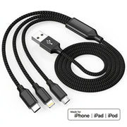 Fast Charging USB Cable for iPhone Samsung Type-C Micro USB Android Devices