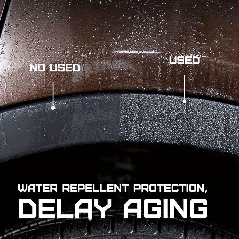 Restaurador de plásticos para interiores de coche y brillo para neumáticos, cera para reparación de arañazos