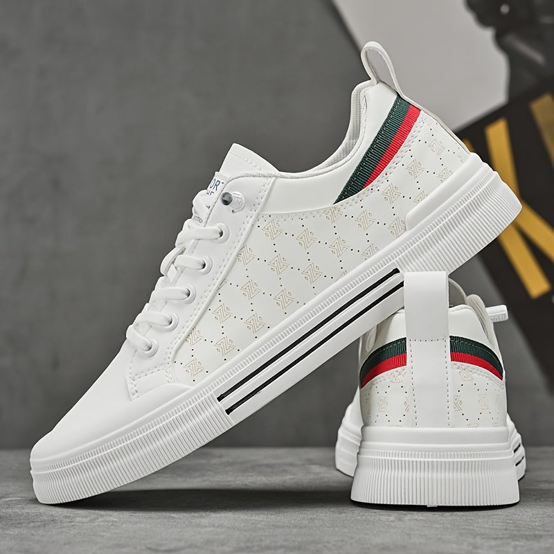 Men's Breathable Low-Top Skate Sneakers Casual Streetwear Shoes