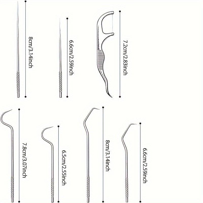 Stainless Steel Toothpick Set with Keychain Reusable Titanium Waterproof Holder for Travel and Outdoor Use