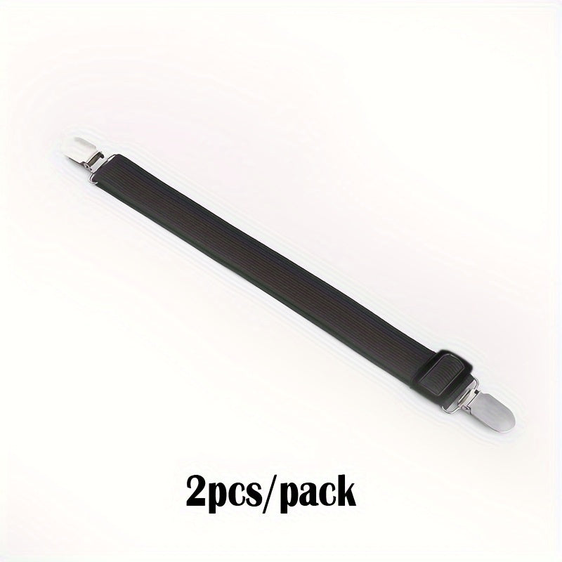Juego de 2 clips ajustables para sábanas, hebillas antideslizantes para mantener las sábanas seguras