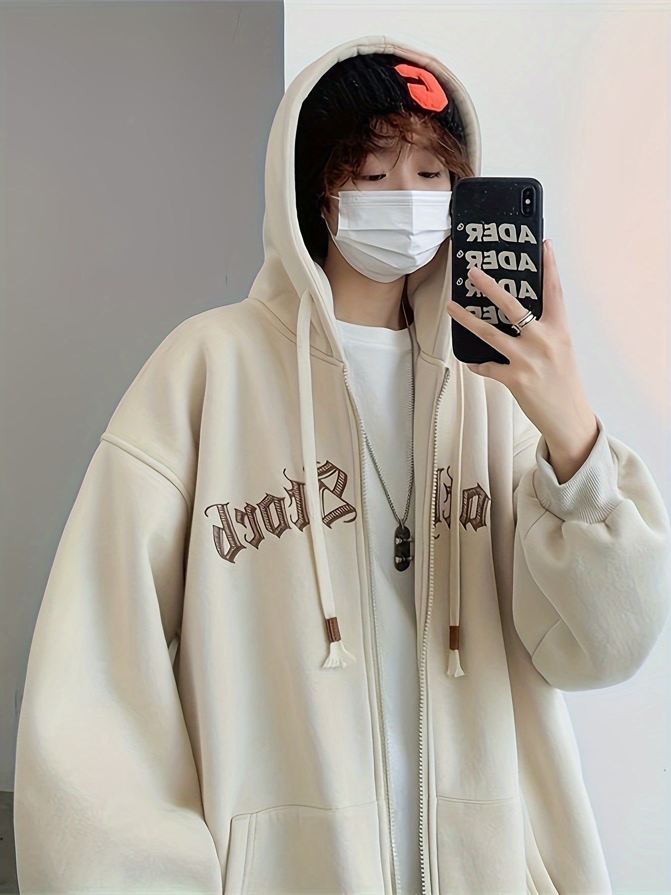 Women's Zip-Up Hoodie Jacket with Embroidery Long Sleeves Spring Fall Polyester Casual