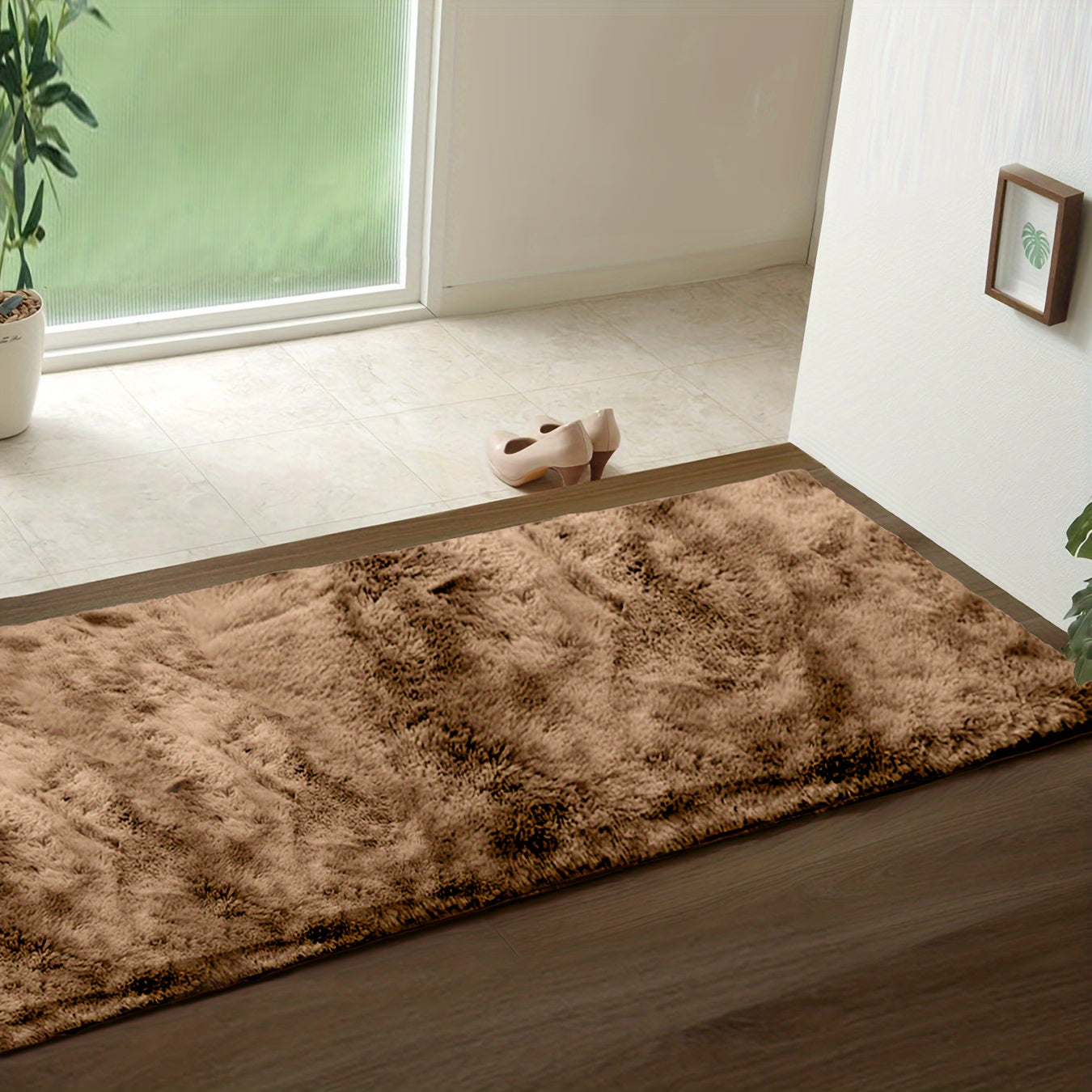 Soft Fluffy Shag Area Rug for Living Room and Bedroom Non-Slip Machine Washable