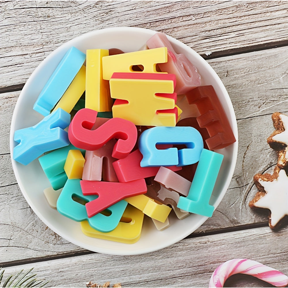 Silicone Alphabet Mold Set for Baking, Crafts, and DIY Projects