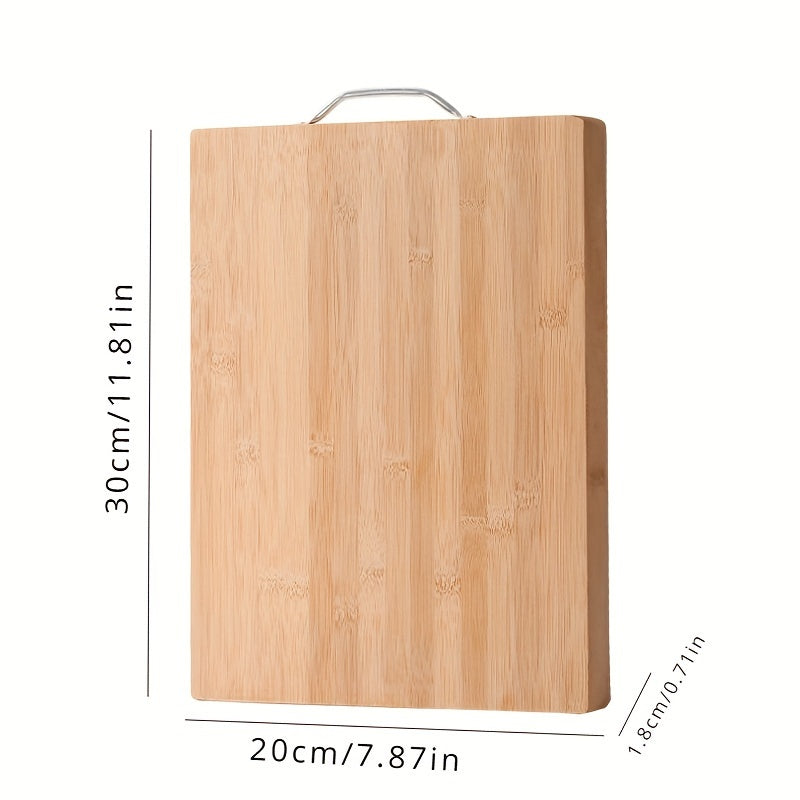 Large Bamboo Double-Sided Chopping Board 30cm x 20cm for Cooking and Serving