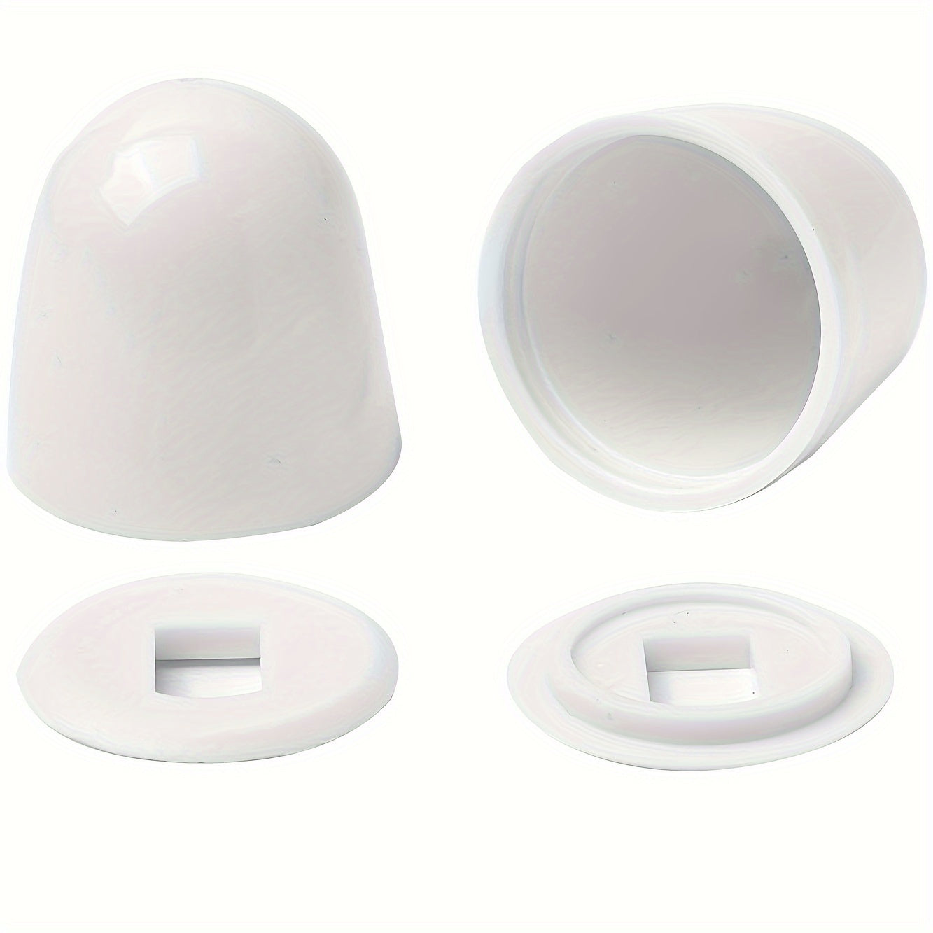 2-chi qism oq tualet bolt qopqog'i plastik oson o'rnatiladigan yuvinishlar