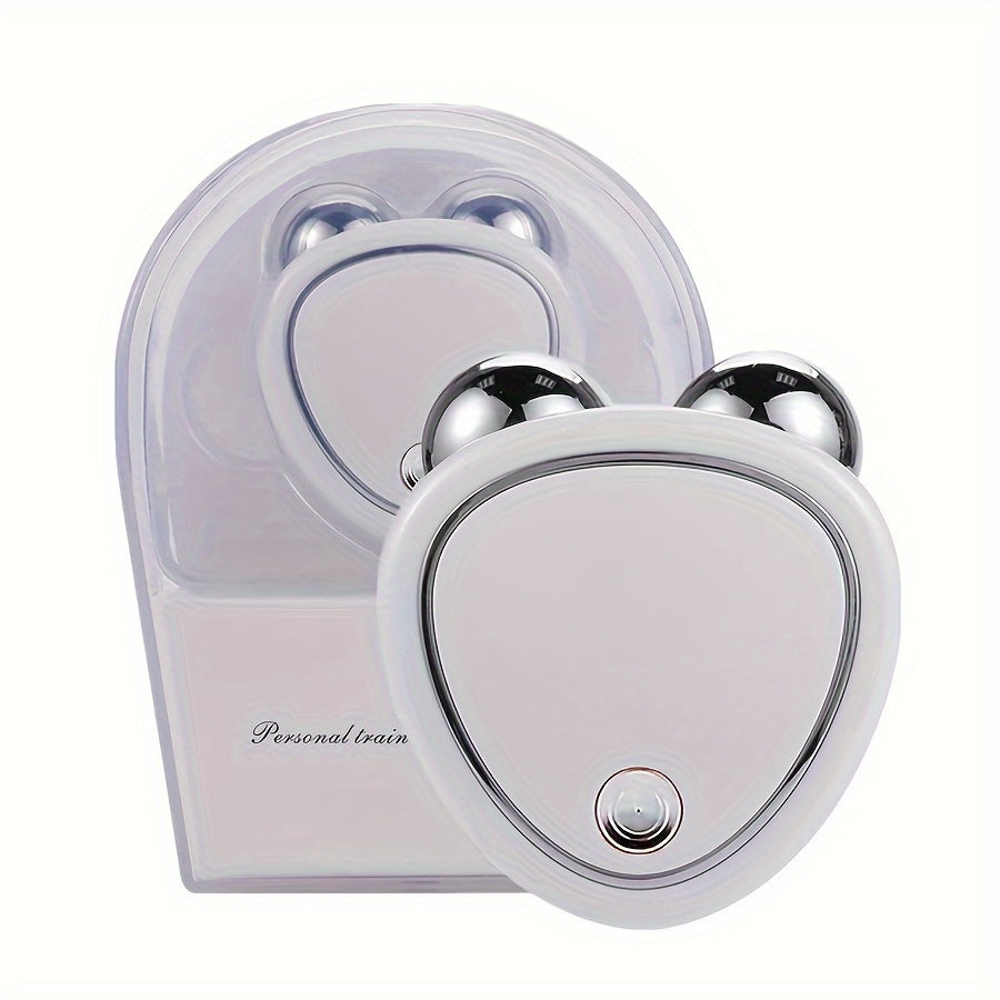 USB Rechargeable 3D Facial Massage Roller for Skin Care and Beauty Enhancement