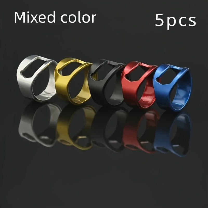 Set of 5 Stainless Steel Bottle Openers for Bar Use No Power Needed