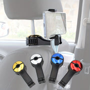 Rear Seat Phone Holder Car Headrest Hook Multifunctional 360° Rotation