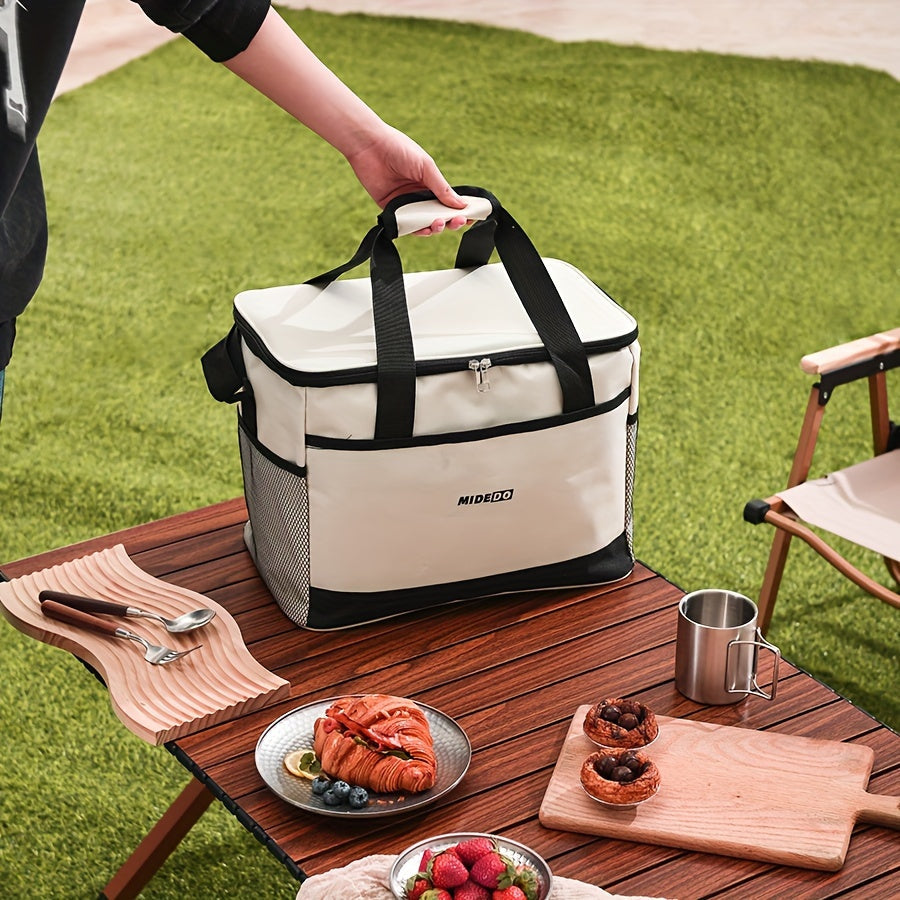 Portable Thermal Bento Bag for Food Delivery and Lunch, Large Capacity Insulated Tote