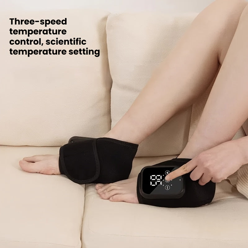 Ankle Heating Massager USB Rechargeable Portable with 3 Massage Modes and Temperature Settings
