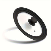 Черные универсальные силиконовые крышки: подходят для посуды, стеклянных крышек на сковородах, кастрюлях, сковородах, чугунных кастрюлях, мультиварках.