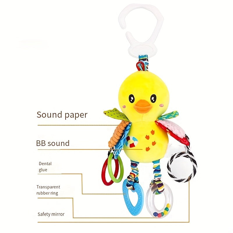 Baby Toys for 0-1 Year Olds Car Seat Mirror Rattle Teether Stroller Pendant