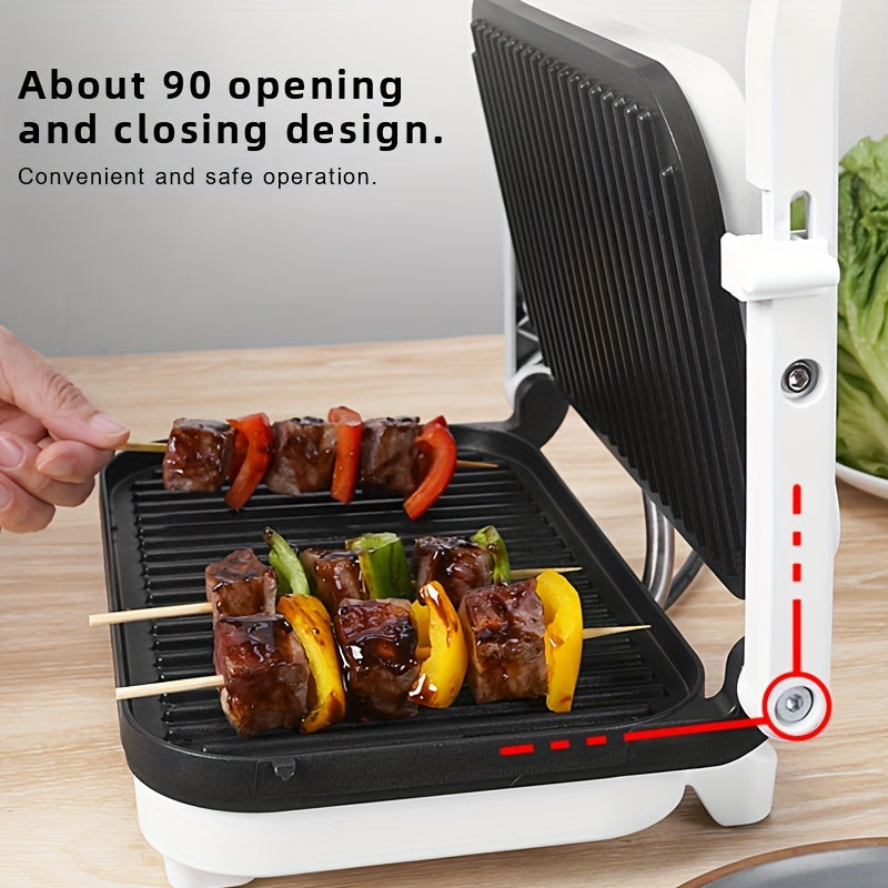 Uy uchun elektr bifshteks griddle, temir korpusli, avtomatik ishlash, 220V-240V, Evropa rozetkasi.