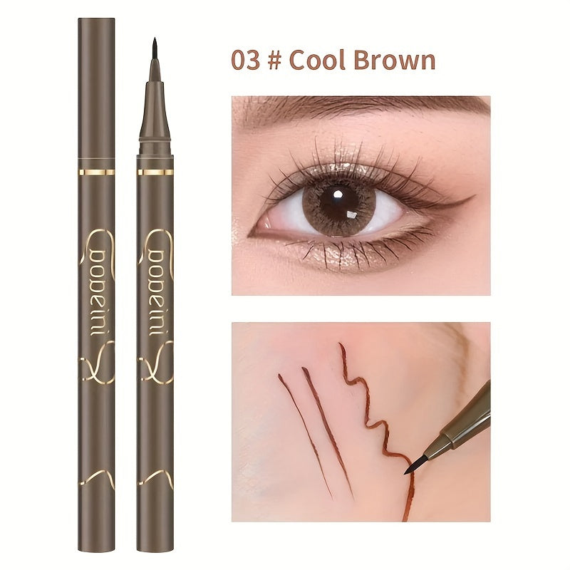 Women's Waterproof Liquid Eyeliner Pen Long-lasting Black Thin Tip