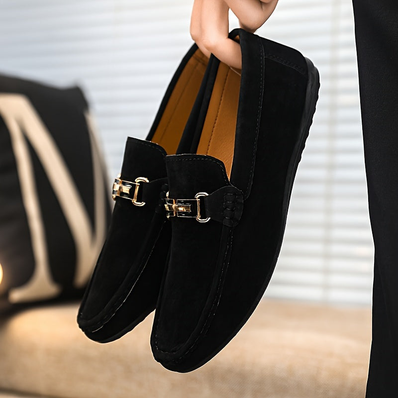 Men's Casual Canvas Loafer Shoes Slip-On Rubber Sole for Party and Streetwear