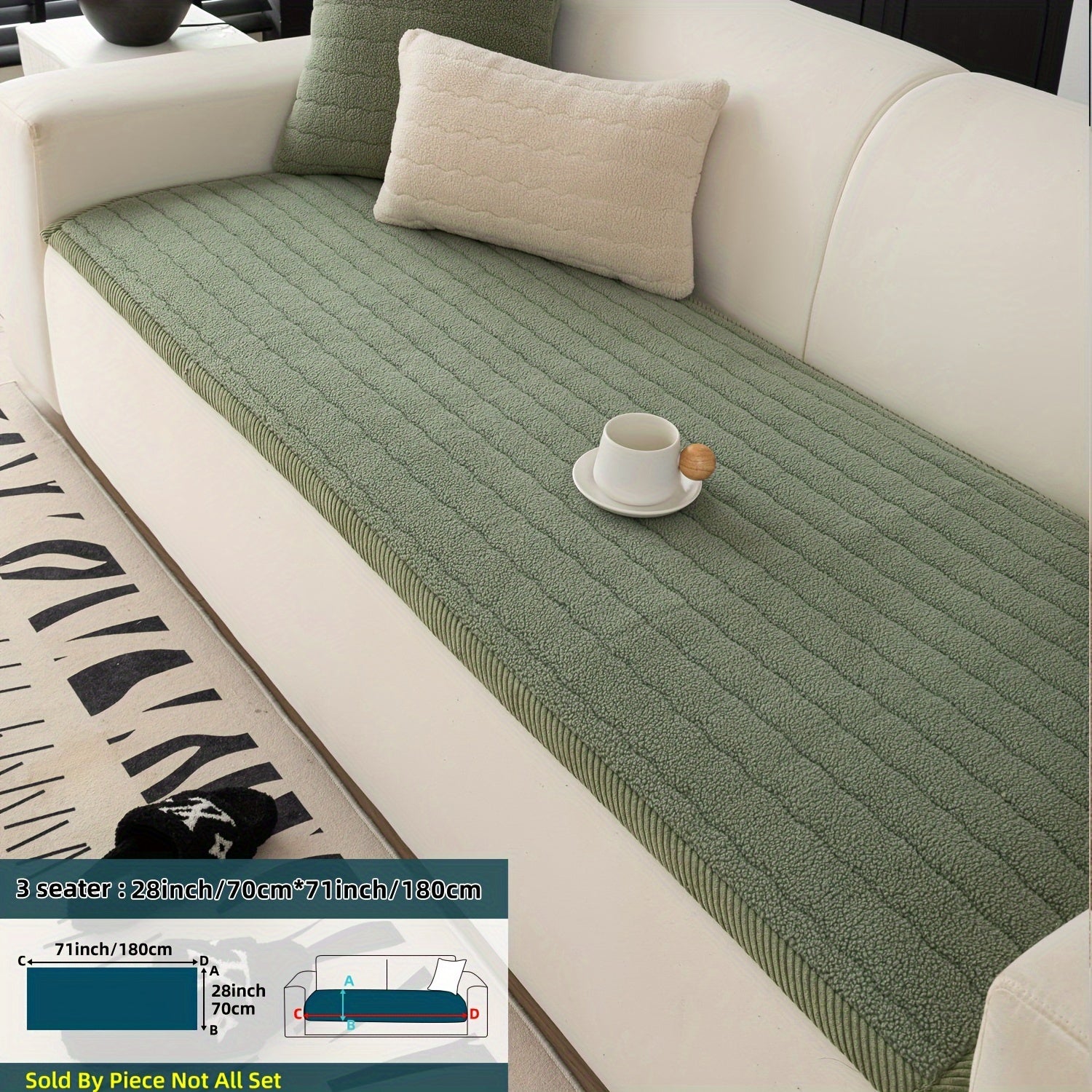 Bohemian Style Washable Pet-Friendly Non-Slip Sofa Cover for Living Room and Office