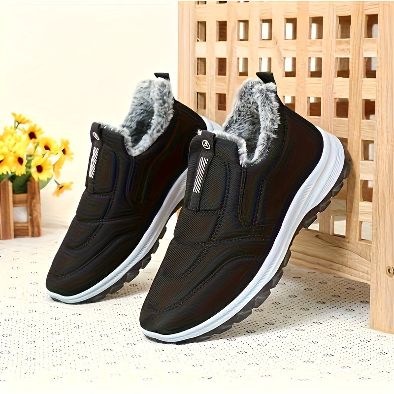 Women's Fleece-Lined Ankle Boots All-Season Comfortable Versatile