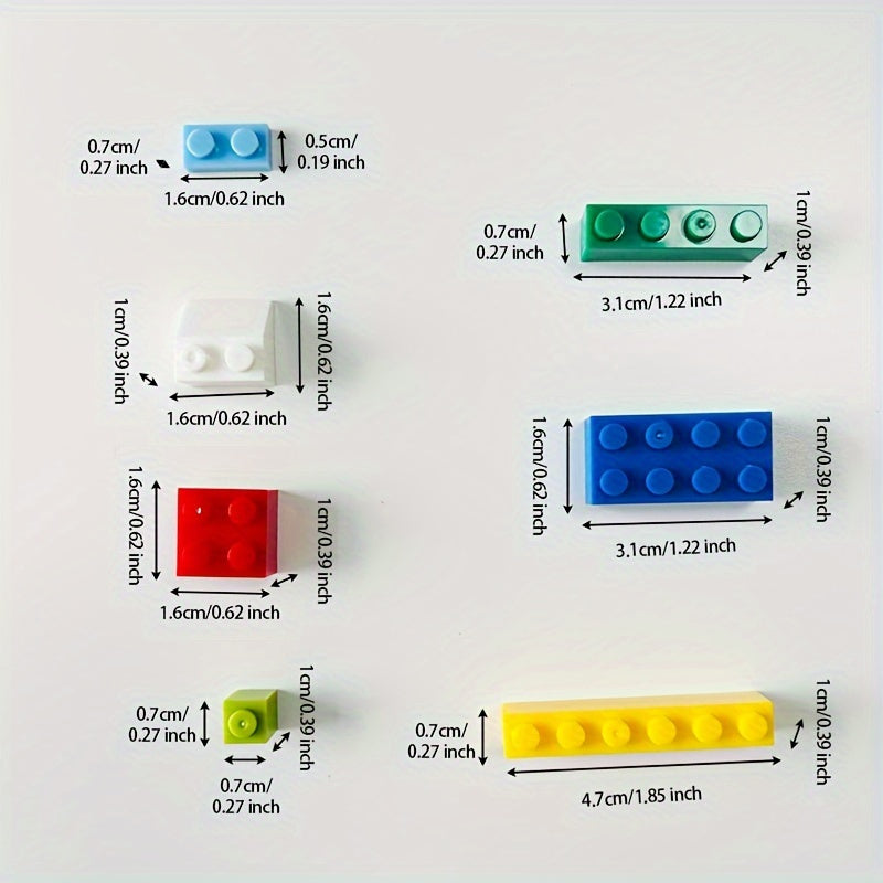 Образовательные строительные блоки для детей, вдохновляющие на творчество и воображение. 500 штук в пакете, отлично подходят для детского сада и дней рождения.