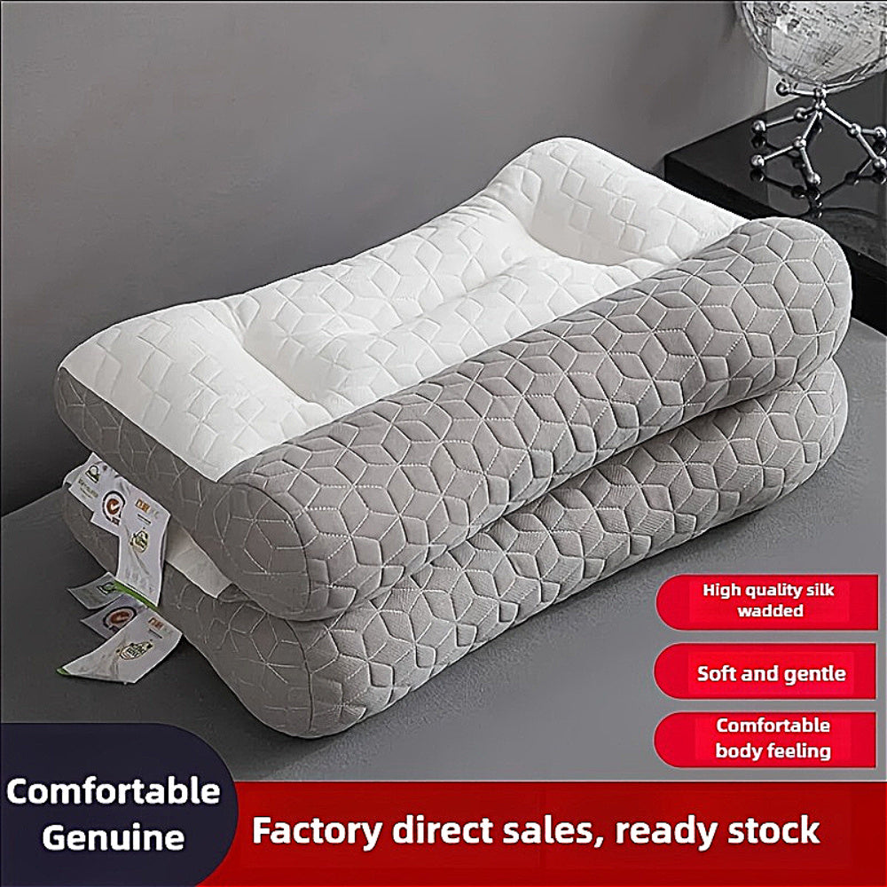  Almohada cervical no plegable con diseño ergonómico de fibra de poliéster para embarazo y posparto