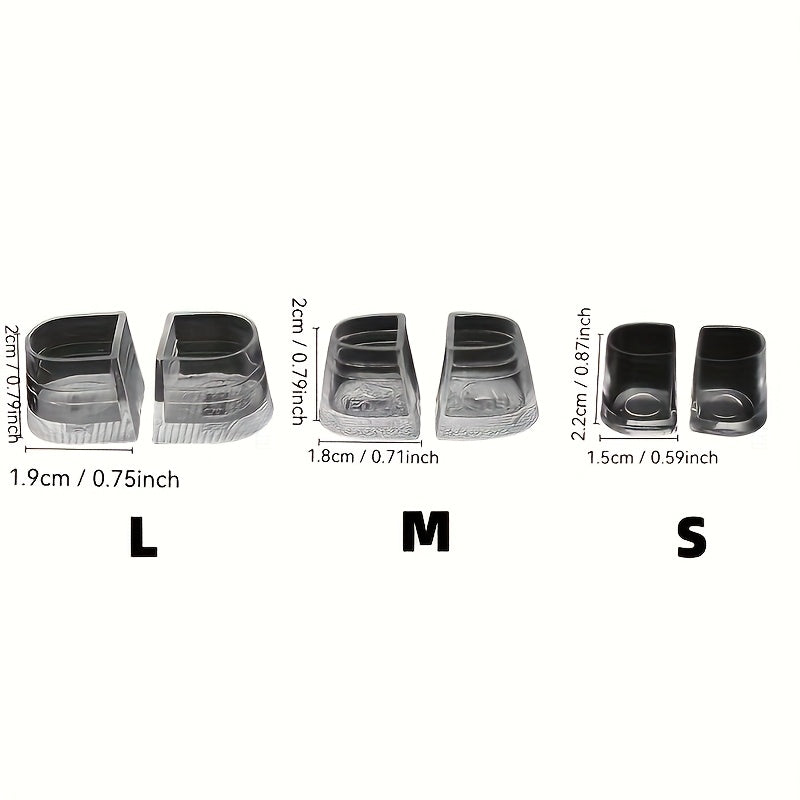 Women's Plastic Heel Protectors 3 Pairs Anti-Slip Wear-Resistant Covers