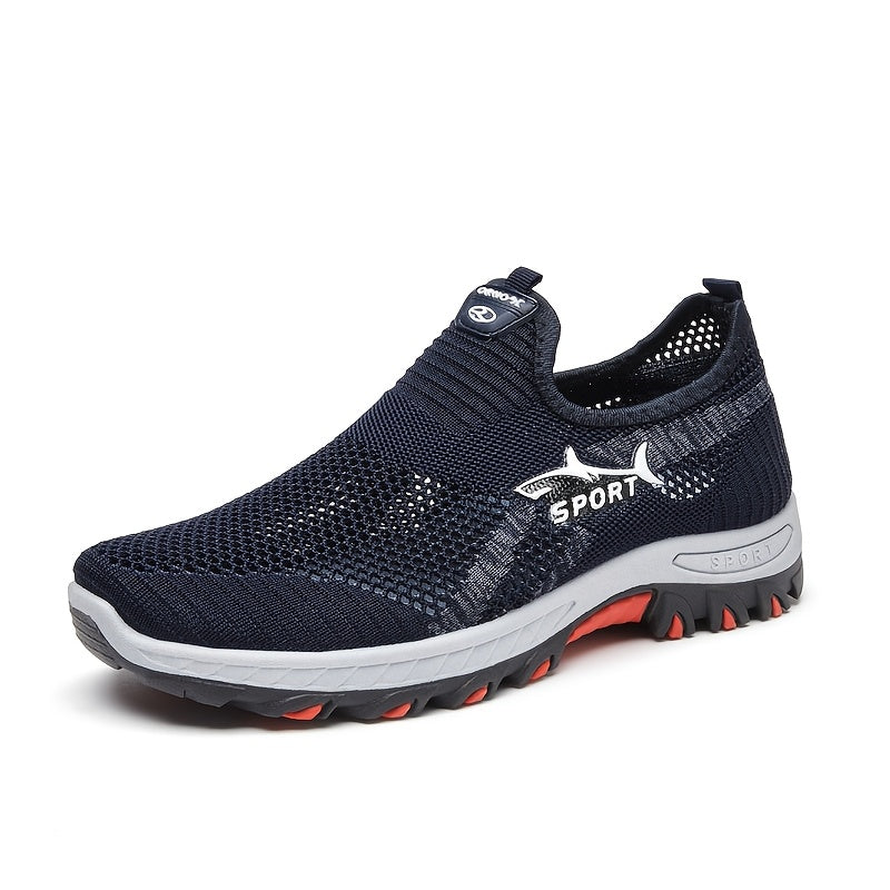 Men's Breathable Mesh Slip-On Athletic Sneakers for Casual Sports Spring Summer