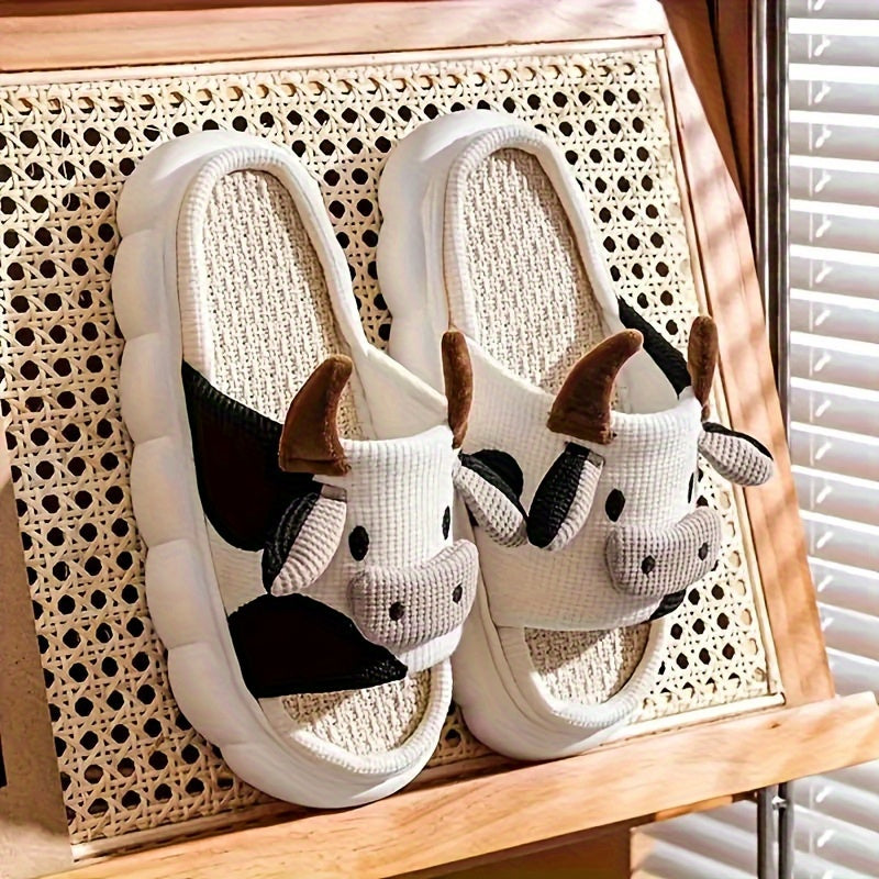 Ayollar uchun buqalar uchun uy ichida va tashqarida qulay, nafas oladigan, sirpanishga qarshi flip-floplar