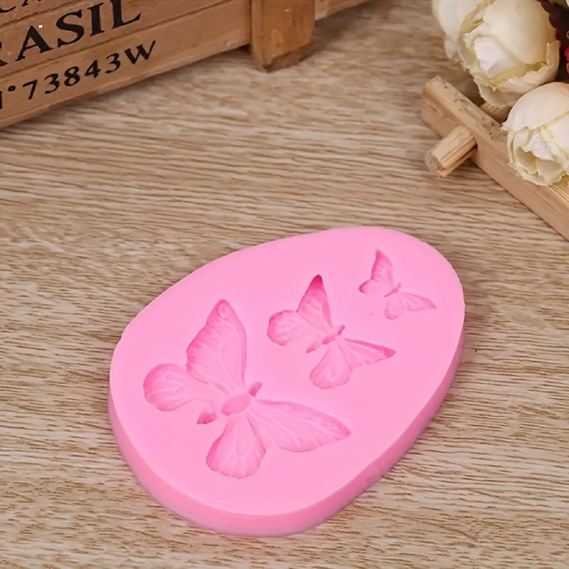 Molde de mariposa de silicona para joyería, jabón, velas y manualidades de repostería