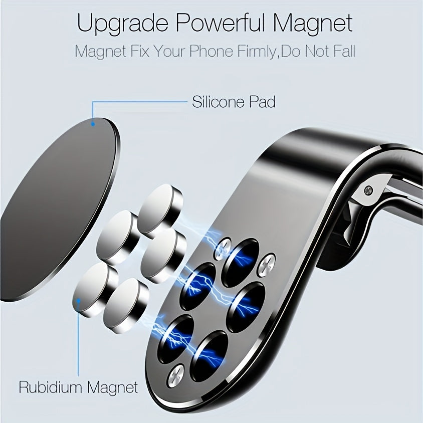 L-Shaped Magnitli Avtomobil Telefoningiz uchun Universal Havo Vent Montaji