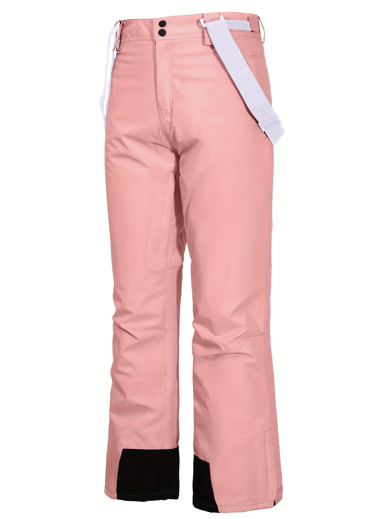 Women's Light Blue Waterproof Thermal Snow Pants for Ski and Winter Outdoor Activities