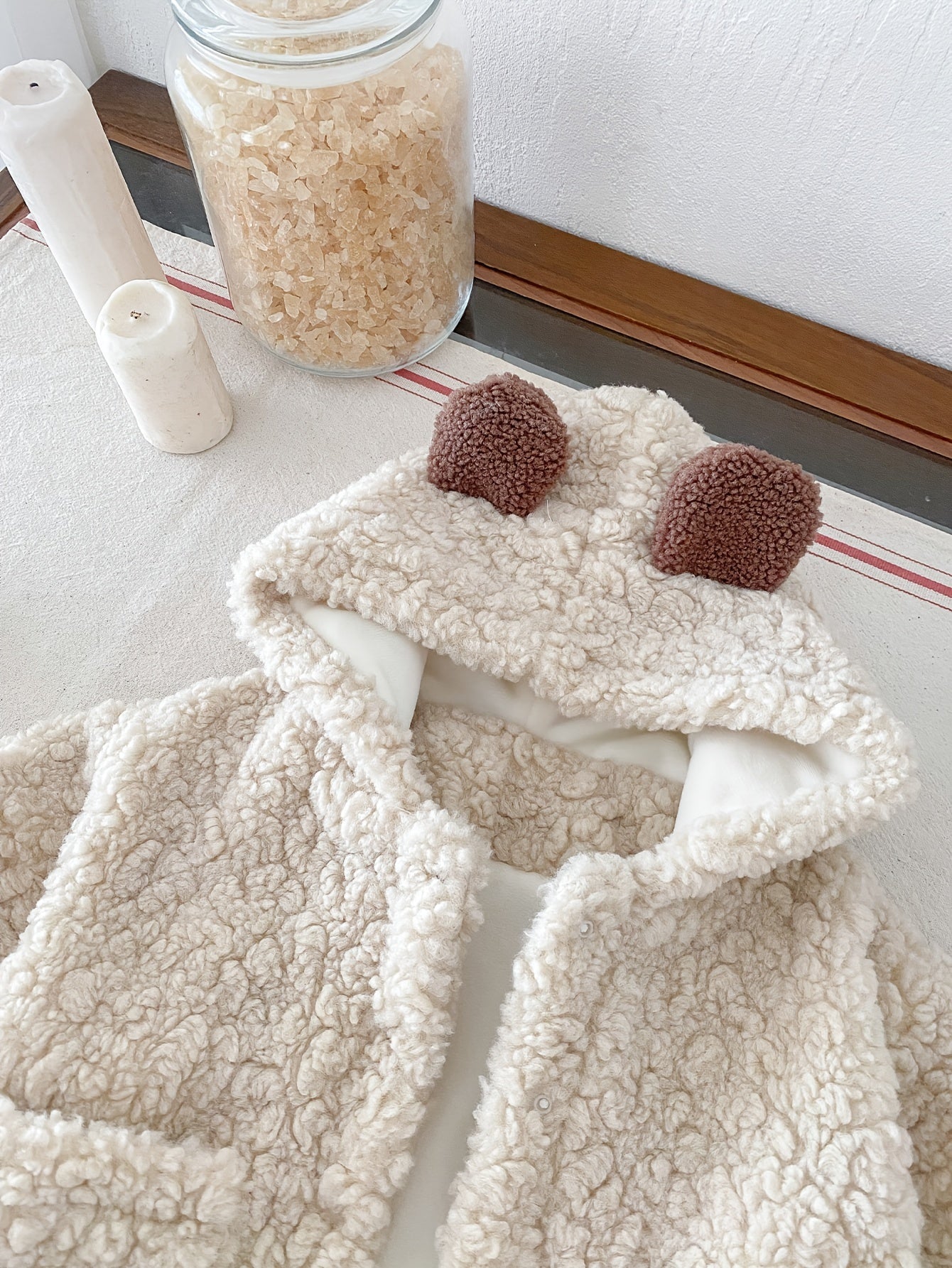 Baby Winter Coat with Hood and Bear Ears for Toddler Girls and Boys