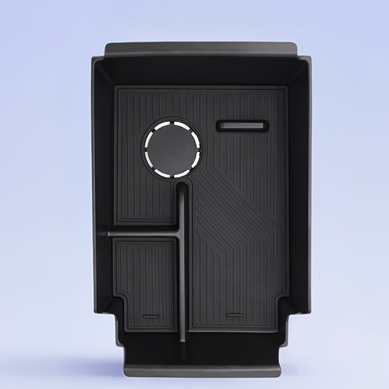 Center Console Armrest Box Leather Purple Interior Storage for Cars