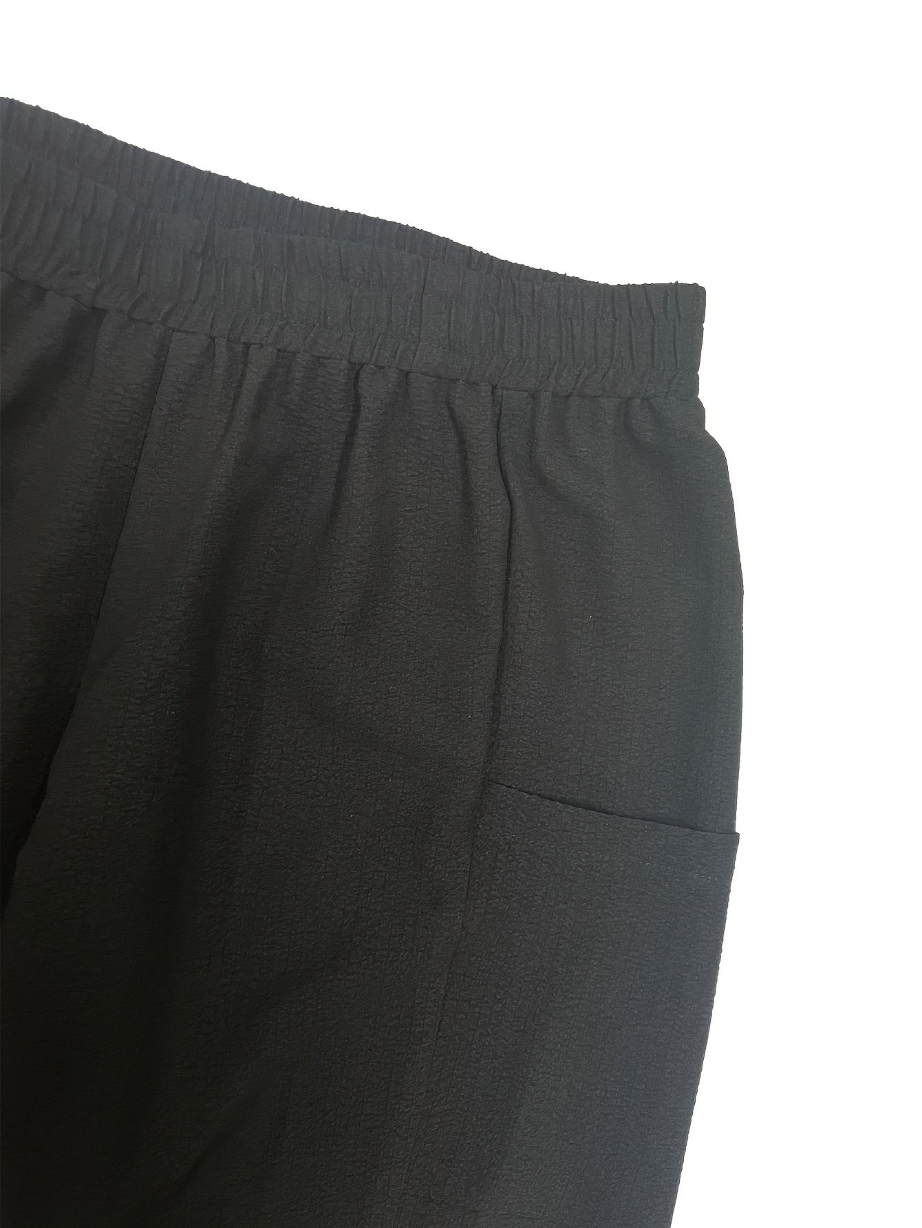 Plus Size Women's Wide Leg Pants Brown All-Season Casual Trousers