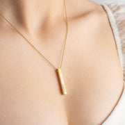 Women’s 18K Gold Plated Stainless Steel 3D Name Pendant Necklace