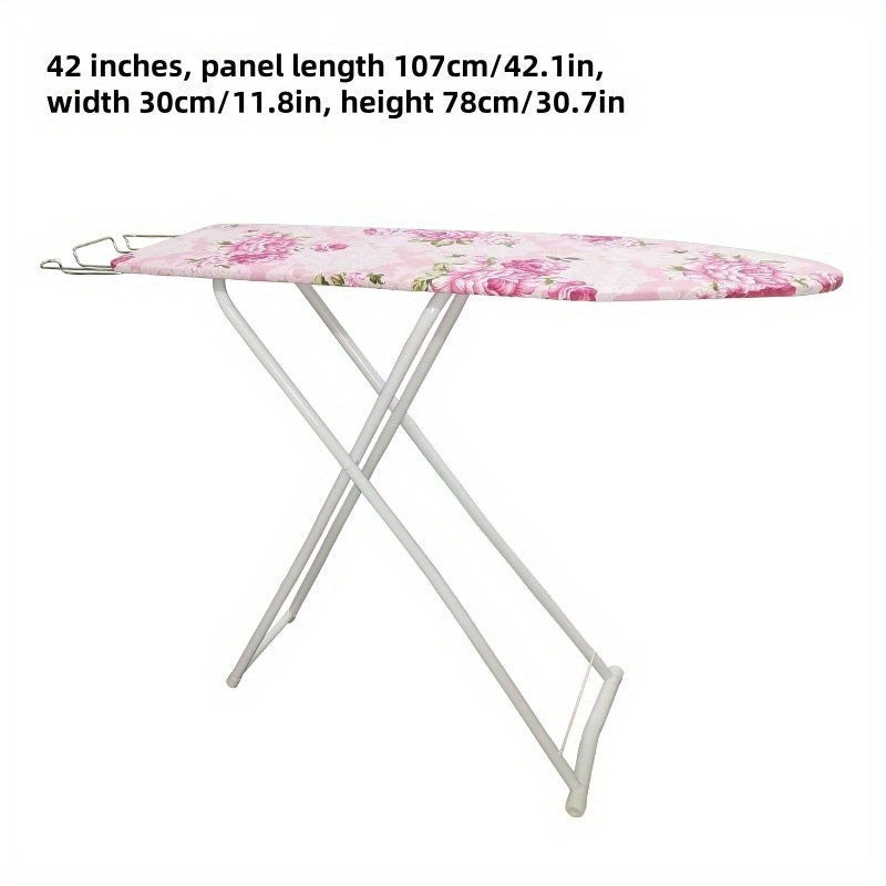 Ironing Board Set with Adjustable Height, Steel Legs, Safety Iron Rest