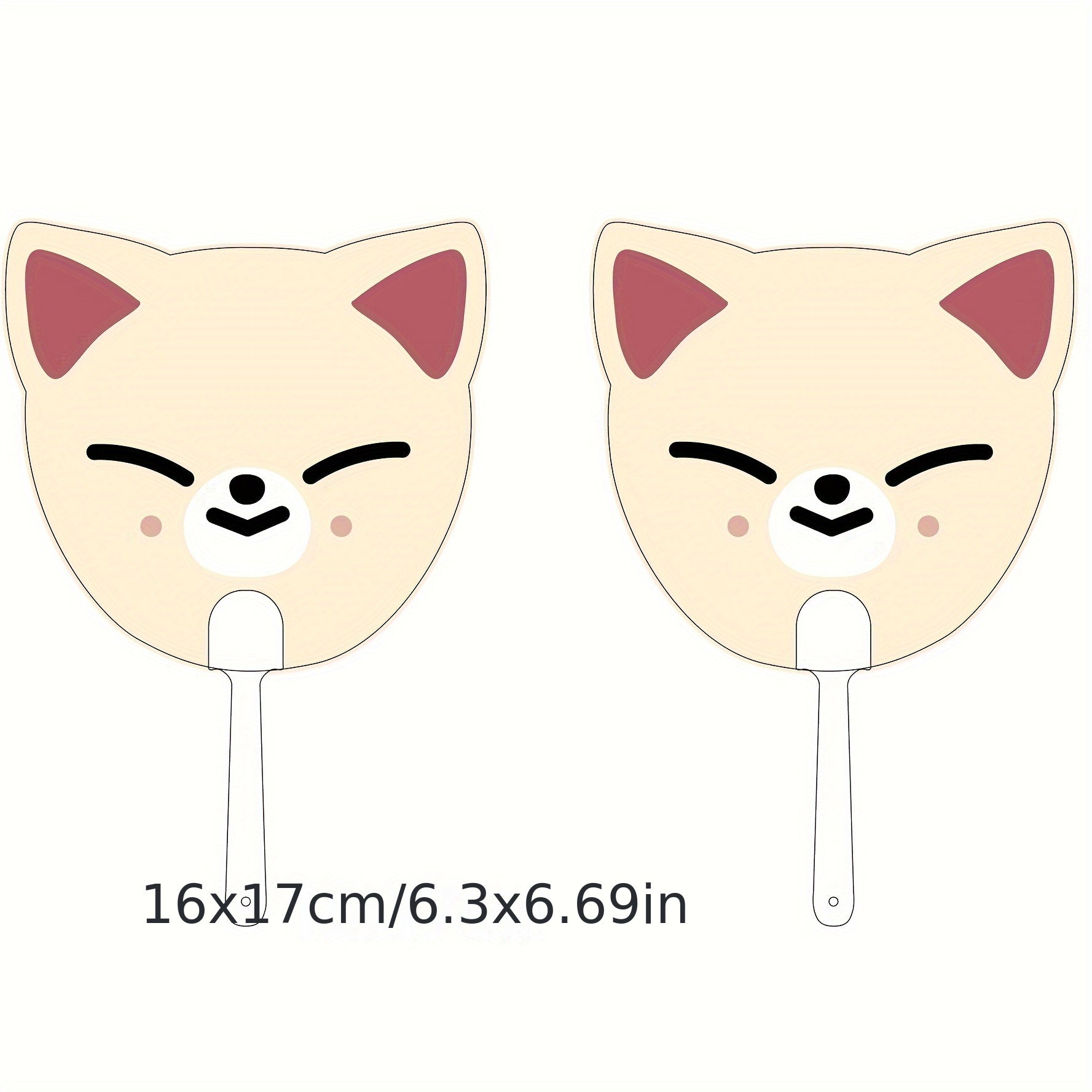 Mini Plastic Handheld Fan 15.49x17.27cm Portable Personal Cooling Gift for Events