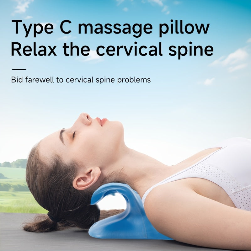 Cervical Spine Massage Pillow for Neck and Shoulder Relaxation Gravity Acupressure Stretching