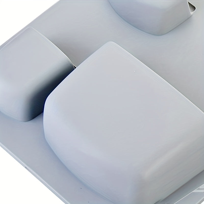 Vannaxona va oshxona uchun devor saqlash racki, yorqin kulrang, burg'ulashsiz, joyni tejovchi tashkilotchi kosmetika va aksessuarlar uchun